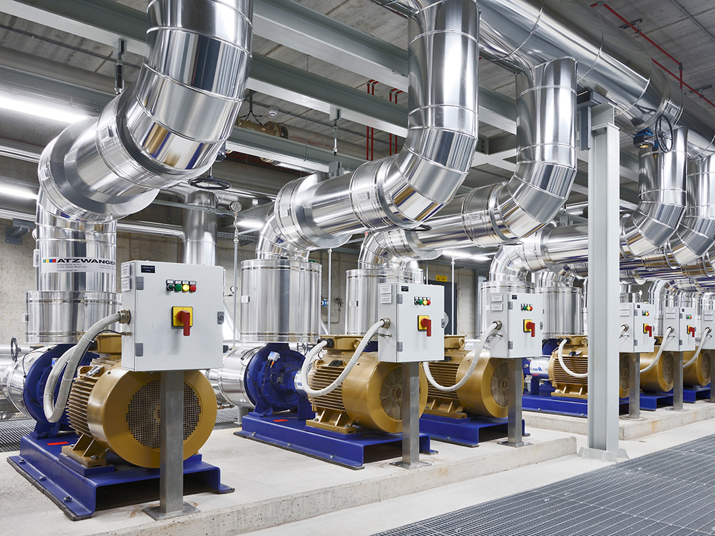 Interno della centrale di teleriscaldamento di Bolzano